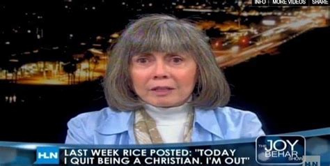 Anne Rice On Her Decision To Quit Christianity Video Huffpost Entertainment