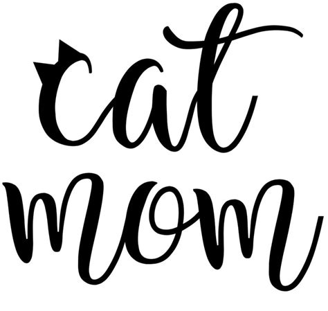 Cat Mom Svg Etsy