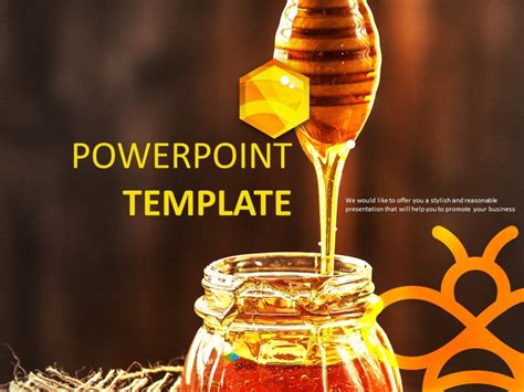 Hive And Honey Free Powerpoint Template