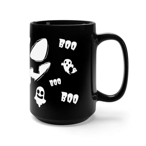 Scary Face Halloween Mug Halloween Coffee Mug Black Coffee Etsy