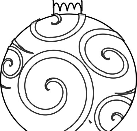 Those old versions were too heavy to hang on christmas trees, so they were suspended from the. Christmas Ornament Line Drawing at GetDrawings | Free download