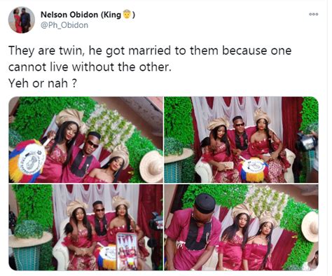 Man Marries Twins Sisters See Why Video Photos