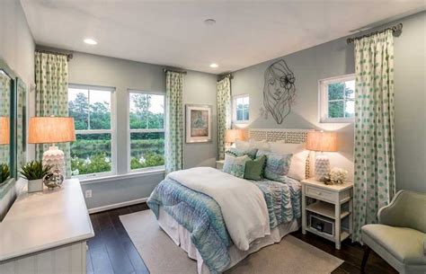 Gorgeous green, blush and blue color…. 45 Teenage Girl Bedroom Design Ideas - Homeluf.com