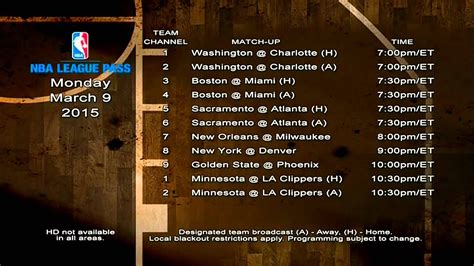 For nationally televised games, that means. NBA League Pass Music - March 9th, 2015 - YouTube