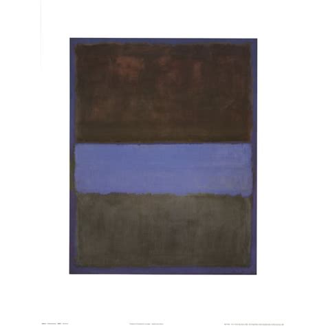 Mark Rothko No 61 Brown Blue Brown On Blue Poster