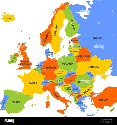Mapa De Europa Con Nombres