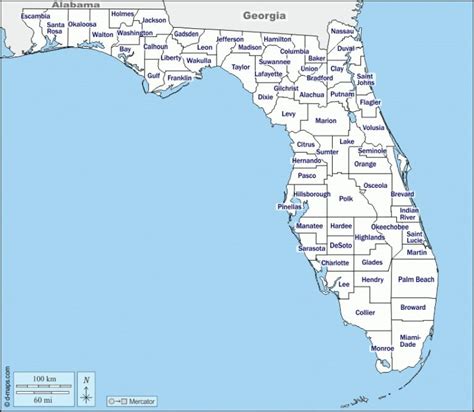 Florida Mapa Gratuito Mapa Mudo Gratuito Mapa En Blanco For Miami
