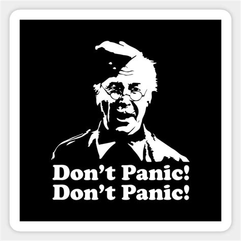Dont Panic Lance Corporal Jones Dads Army Dads Army Sticker