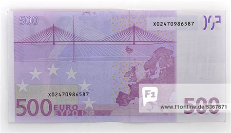 Für die zahlung mit münzgeld dürfen händler übrigens eine eindeutige grenze festlegen: 500-EURO-Geldschein, Banknote, Rückseite - Lizenzpflichtiges Bild - Bildagentur F1online 5367671