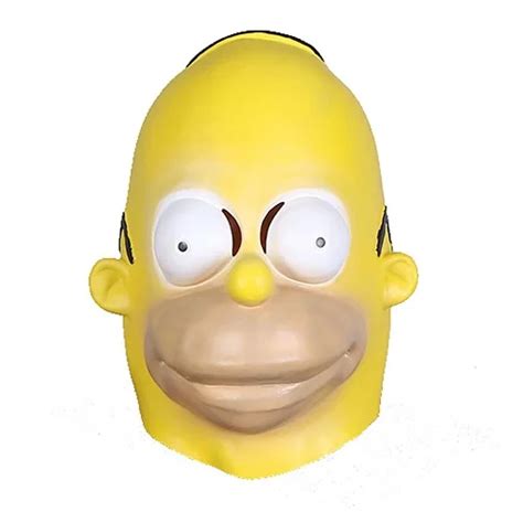 Xcoser The Simpsons Homer Simpson Mask Anime Cosplay Props Yellow Latex