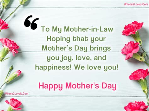 Happy Mothers Day Quotes From Son In Law 2019 Iphone2lovely Mother Day Message Mother Day