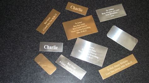 Adhesive Engraved Name Plates Arts Arts