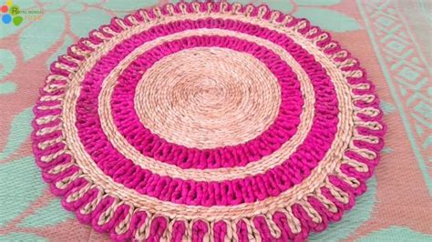 Beautiful Doormat Idea From Jute Diy Handmade Doormat Make At Home