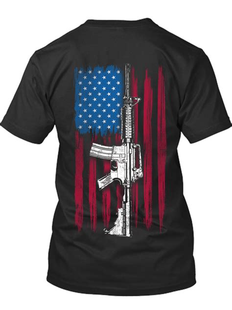 2nd Amendment Flag Gun Print T Shirt Outergoods Grunt Style Shirts American Flag Clothes