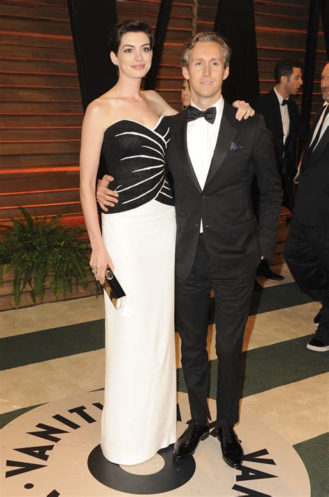 Anne Hathaway And Her Husband Adam Shulman Coordinated In Black And