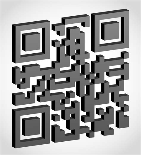 Abstract Qr Code Visually 3d Effect Vector Illustration 509693 Vector