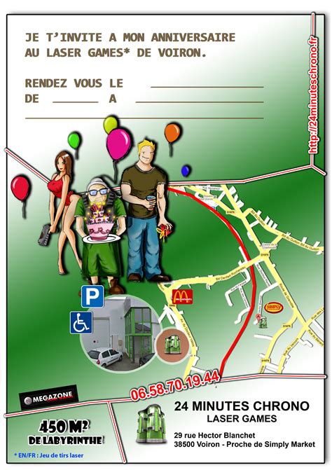 · la nouvelle chanson des minions l. Carte D Invitation Anniversaire Laser Game, Type ...