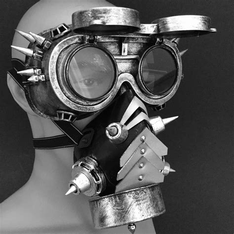 Full Face Cover Gas Mask Steampunk Costume Cosplay Masquerade Etsy