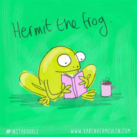Hermit The Frog Cartoon Illustrations Karen Vermeulen
