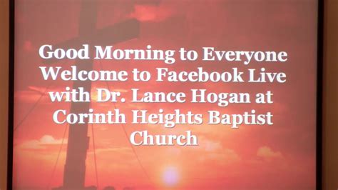 Corinth Heights Baptist Church Live 05032020 God Is At Work By