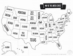 Printable Labeled Map Of The United States Fresh United States Map | Us ...