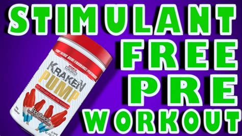 A stim free pre workout is a supplement that does not contain caffeine or other stimulants. STIMULANT FREE PRE WORKOUT - YouTube