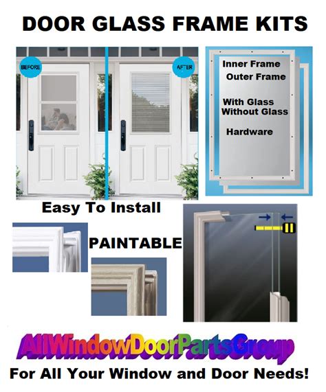 Door Glass Plastic Insert Replacement All Sizes All Window Door