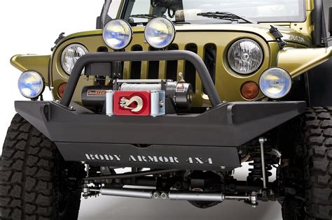 Body Armor Jk 19531 4x4 Front High Clearance Bumper In Textured Black