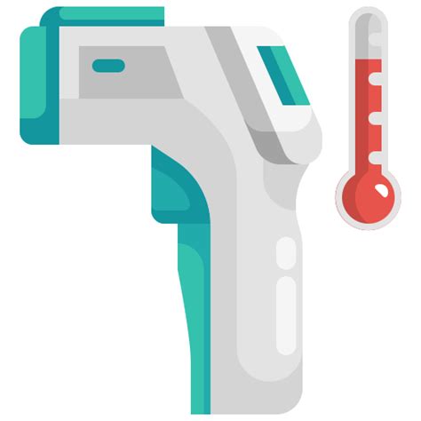 Infrared Thermometer Fever Healthcare And Medical Icons