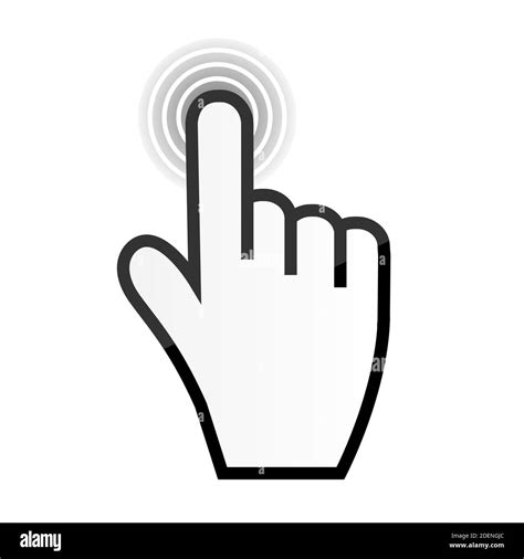 Mouse Hand Cursor Illustration Stock Photo Alamy