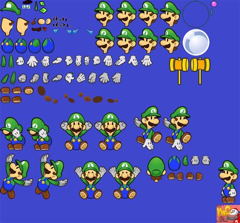 Wii Super Paper Mario Luigi The Spriters Resource