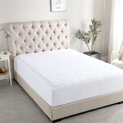 Jml Fitted Mattress Pad Cover For Queen Bed Quilted Mattress Protector 16deep Pocket
