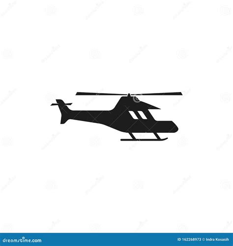 Helicopter Logo Vector Icon Illustration Stock Vector Illustration Of