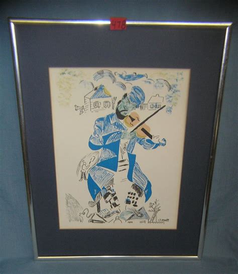 Sold Price Marc Chagall Print Of Fiddler On The Roof August 6 0120
