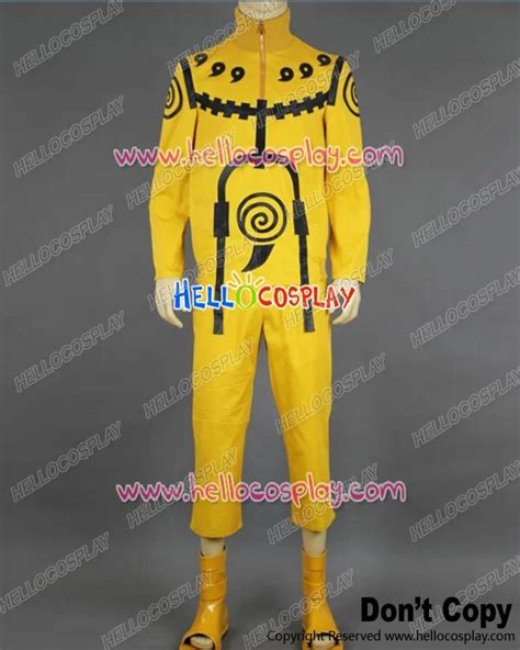Naruto Cosplay Naruto Uzumaki Tailed Beast Chakra Mode Costume H008