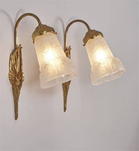 Muller Frères And Charles Ranc Art Deco Wall Sconces Catawiki
