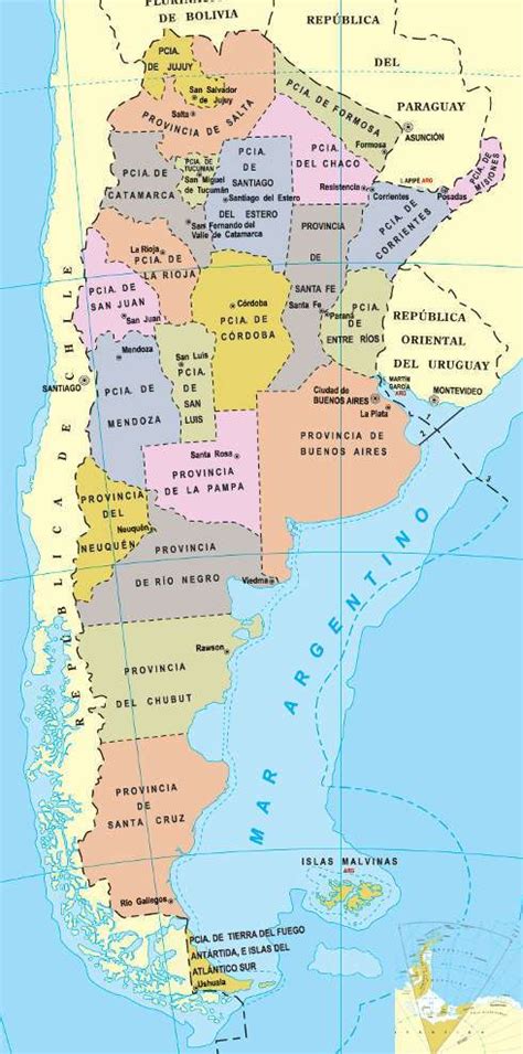 El Sendero Bombilla Escoger Mapa Con Las Provincias De Argentina Y Sus
