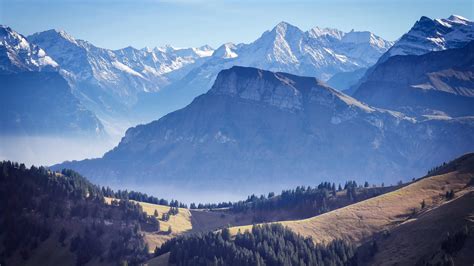 Download 3840x2160 Wallpaper Swiss Mountains Valley Nature Landscape