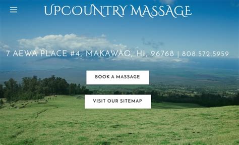 The Upcountry Massage Company Updated May 2024 7 Aewa Pl Makawao Hawaii Massage Phone