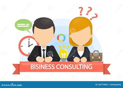 Business Consulting Illustration Stock Vector Illustration Of