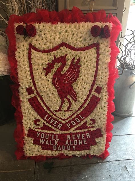 Football dad funeral flower tribute | Funeral flowers ...
