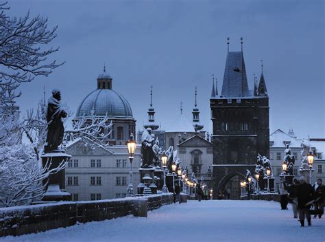 Winter Prague Wallpapers Wallpaper Cave