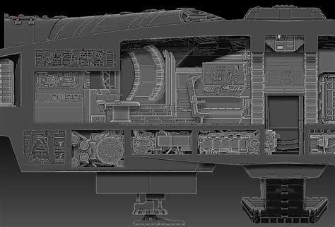 Free 3d File Star Wars Millennium Falcon Interior Model 3d Print Stl