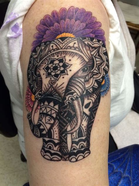 My Tribal Elephant Tattoo On My Arm Elephant Tattoo Tribal Moda Tribal