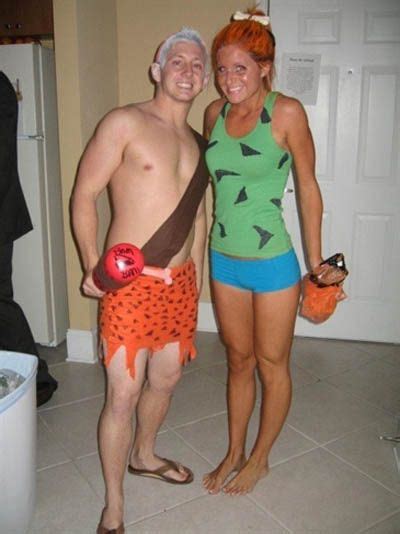 Pebbles And Bam Bam Costumes Costume Pop Sexy Couple Halloween