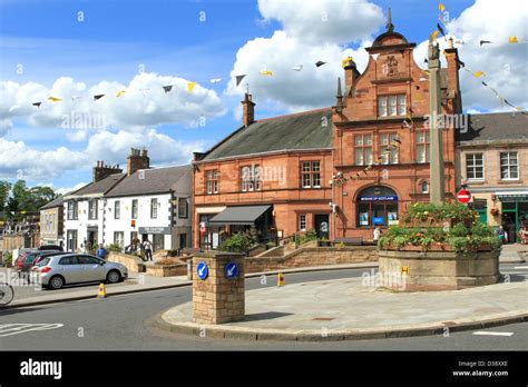 Scottish Borders Town Of Melrose On A Sunny Summer Day Stock Photo Alamy