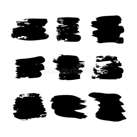 Hand Drawn Paint Scribble Stains Stock Vector Illustration Of Sketch