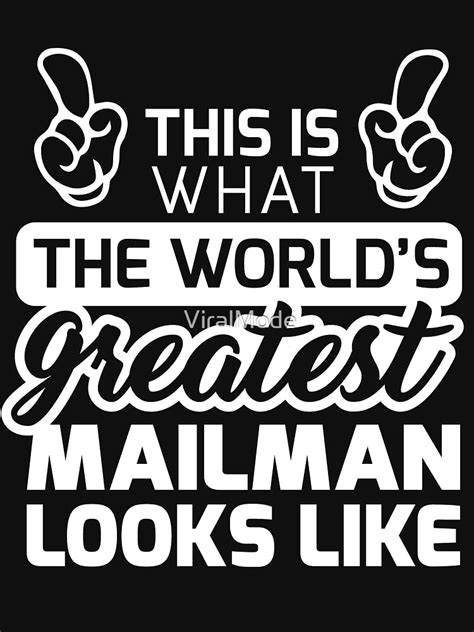 Worlds Greatest Mailman Best Mailman Ever Fitted T Shirt For Sale By