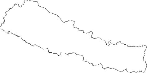 Blank Outline Map Of Nepal