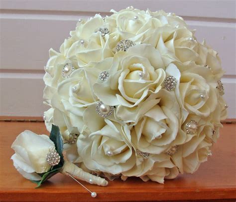 2016 Cheap Artificial Bridal Flower Wedding Bouquet Flowers 8A5